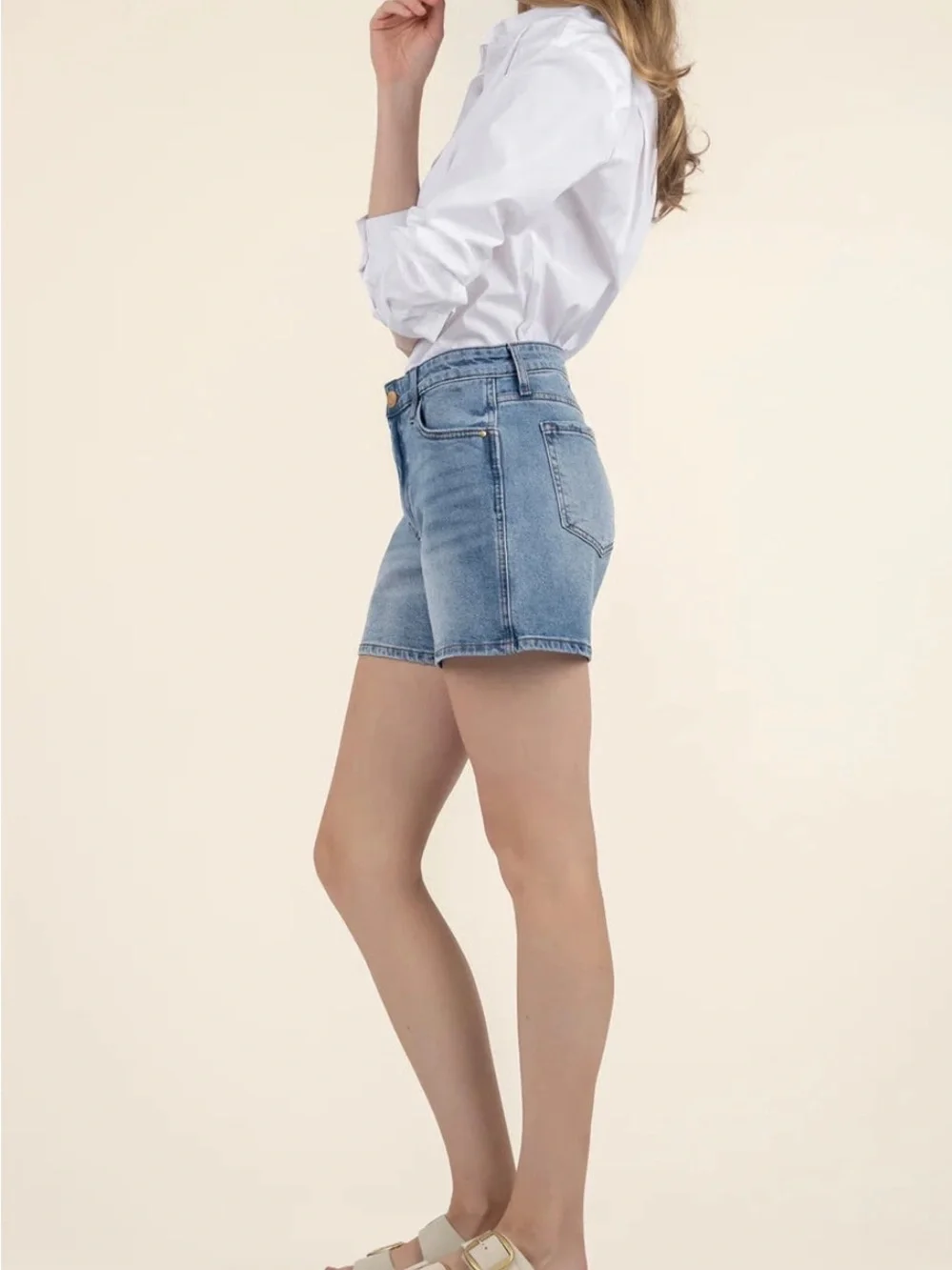 Kut High Rise Long Short in Peaceful NWT Size 0